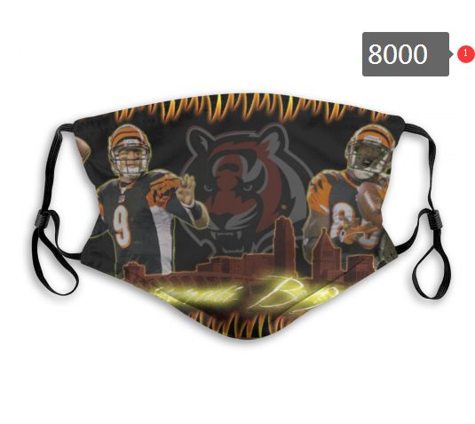 NFL 2020 Cincinnati Bengals  #2 Dust mask with filter->nfl dust mask->Sports Accessory
